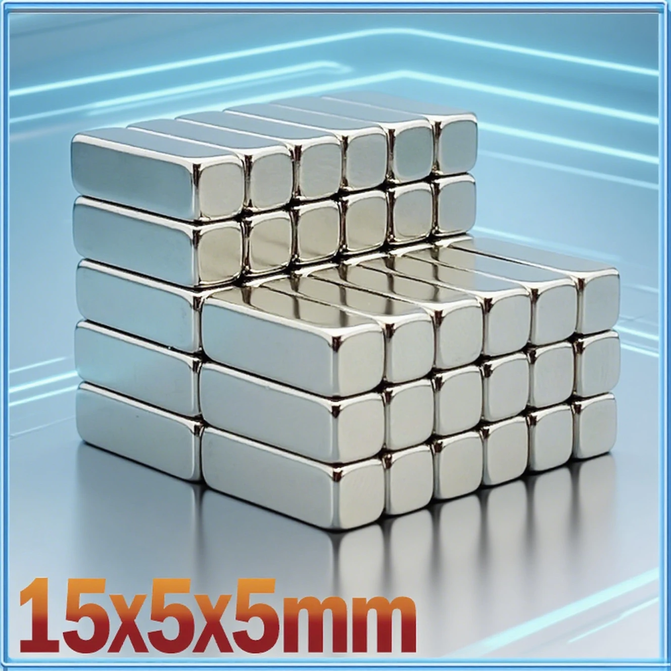 

Block Square 15x5x5mm Magnet 2-200pcs 15*5*5mm Accessory for Kitchen Craft Garage Tool Refrigerator Fridge Office