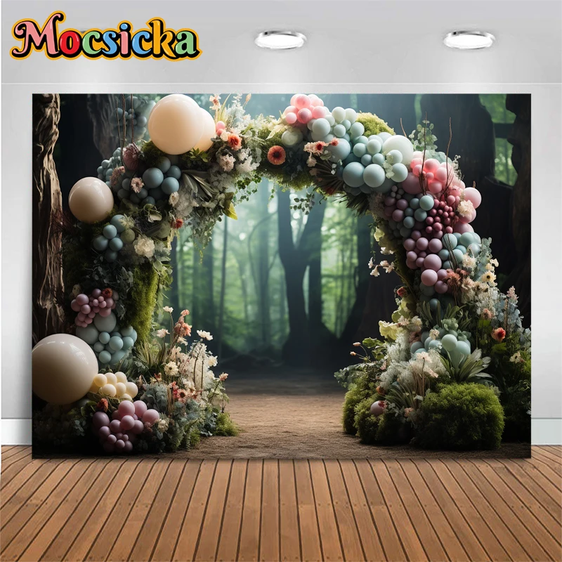 

Nature Forest Easter Background For Photography Baby Shower Newborn Children Birthday Spring Wedding Backdrop Decor Photo Studio