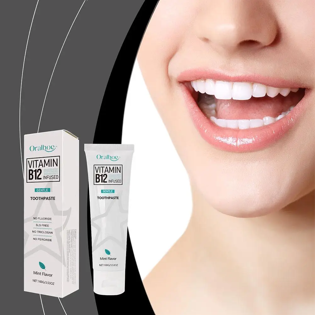 

1/2/3 Vitamin Toothpaste Protect Gum Enamel Remove Fresh Tartar Yellowing Stain Dental Whitening Teeth Toothpaste Removal B M1O2