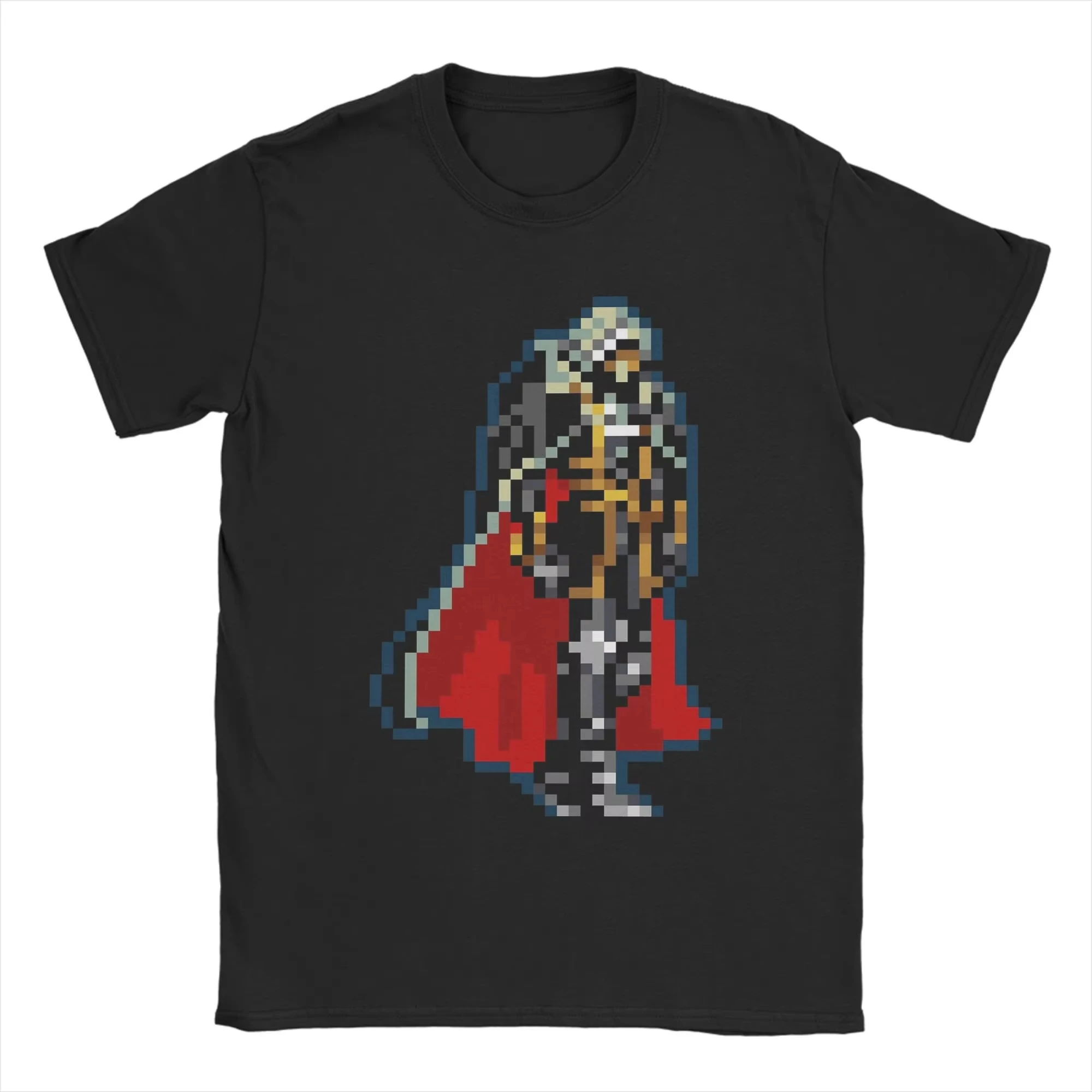 Men Women T Shirt Alucard Black & Red Cape Classic Retro Castlevania T-Shirts Summer Tees Aesthetic Casual 100 Cotton Tops Tees