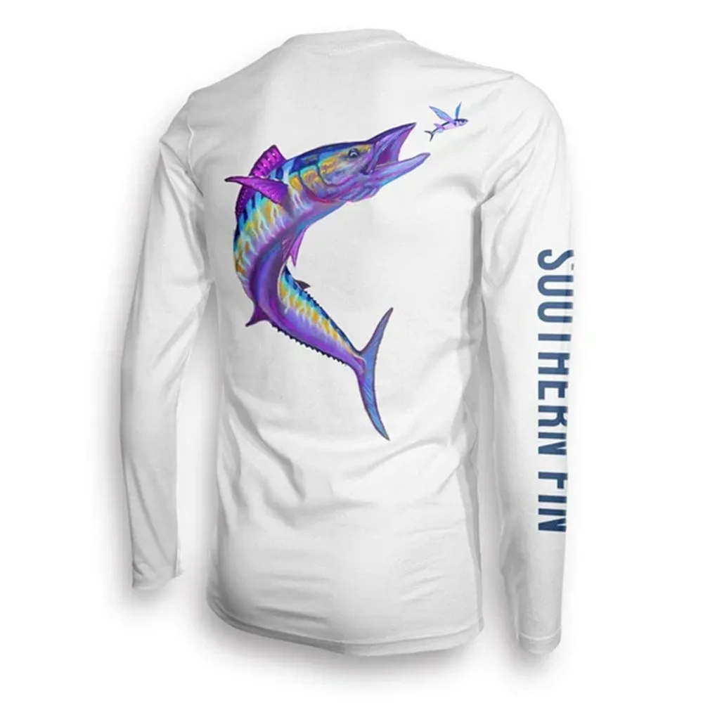 SOUTHERN FIN Fishing Shirt UPF Sun Protection Breathable Long Sleeve Shirt Breathable Quick Dry Anti-UV Outdoor Fishing Jersey - Image 2