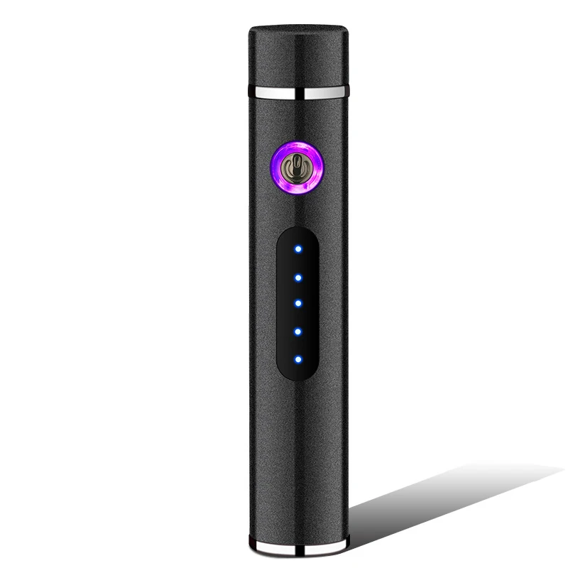 Touch Sensing USB Charging Lighters Double Arc Lighters Metal Windproof Lighters Cigarette Lighters Men\'s Gadget Funny Lighters