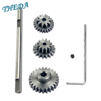 Metal Transmission Gear with D Axis Gearbox Steel Gears Set for 1/10 WPL D12 RC Car Upgrade Parts Accessories