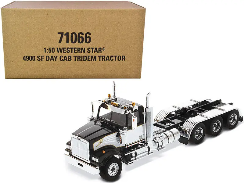 New 1/50 Western Star 4900 SF Day Cab Tridem Tractor - Black Cab Only 71066