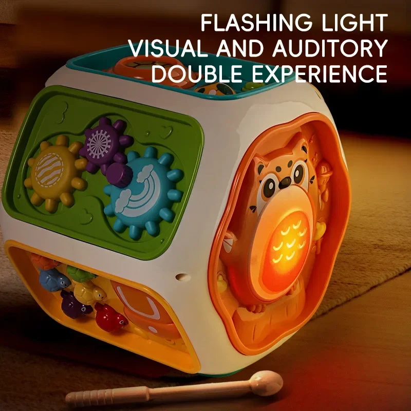 

Music Toys Multi-functional Hand Clap Drum for Toddlers,Electric Eight-sided Clap Drum Fine Motor Skills Learning Toys for Kids