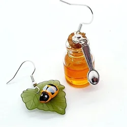 Bee & Honey Jar Earrings