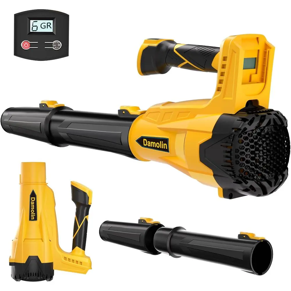 

Аккумуляторная воздуходувка 20В Max, 580 CFM/200 MPH Turbo, 6-скоростной бесщеточный электродвигатель, для ухода за газоном и садом