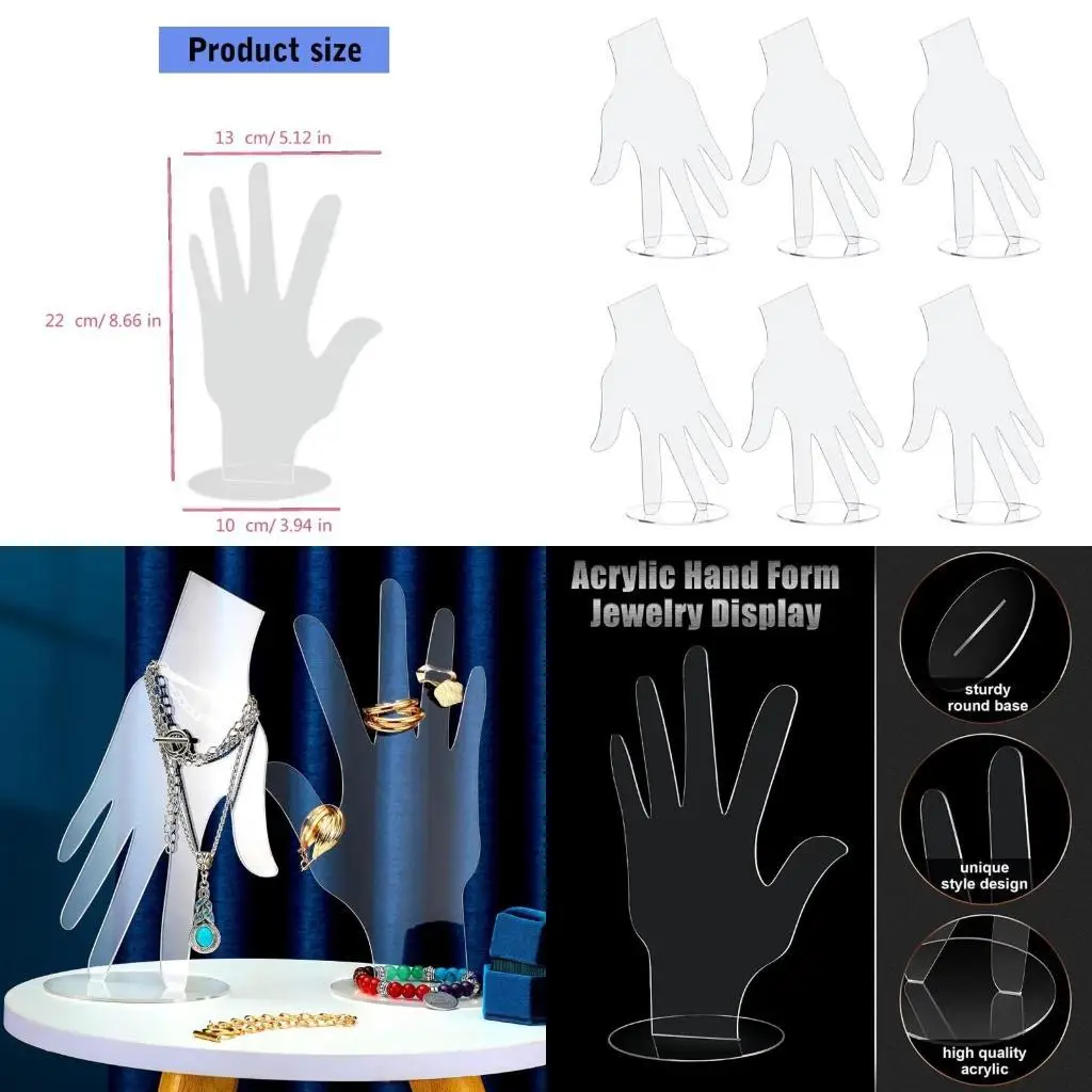 

P9FE Jewelry Display Holder Bracelet Display Stand Rings Holder Suitable for Desktop