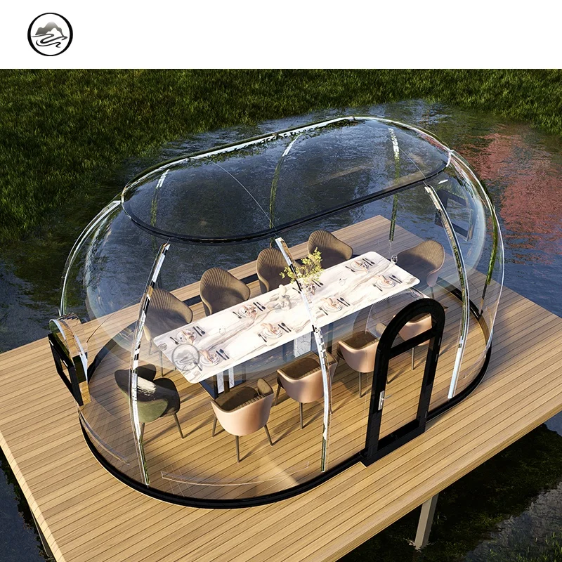 Outdoor Polycarbonate Bubble House Igloo Tent Prefabricated Tiny Camping Dome House Glamping Geodesic Oval Star Room Dome Homes