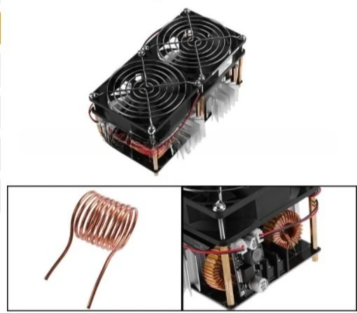 High power low pressure induction heating