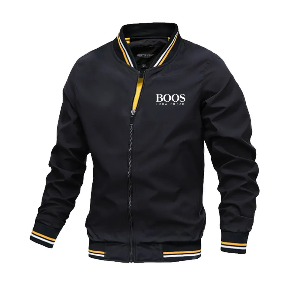 

pring Autumn Casual Solid Fashion Slim Bomber Jacket Men Overcoat New Arrival Baseball Jackets Men's Jacket
