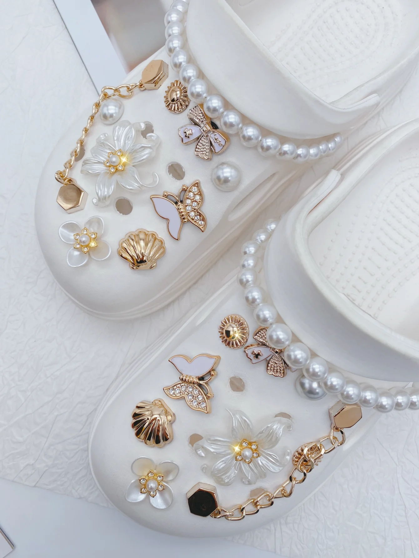 20pcs Fashionable & Versatile ABS Glittering Rhinestone DIY Detachable Shoe Accessories. Perfect Garden Shoe & Sandal Decorative