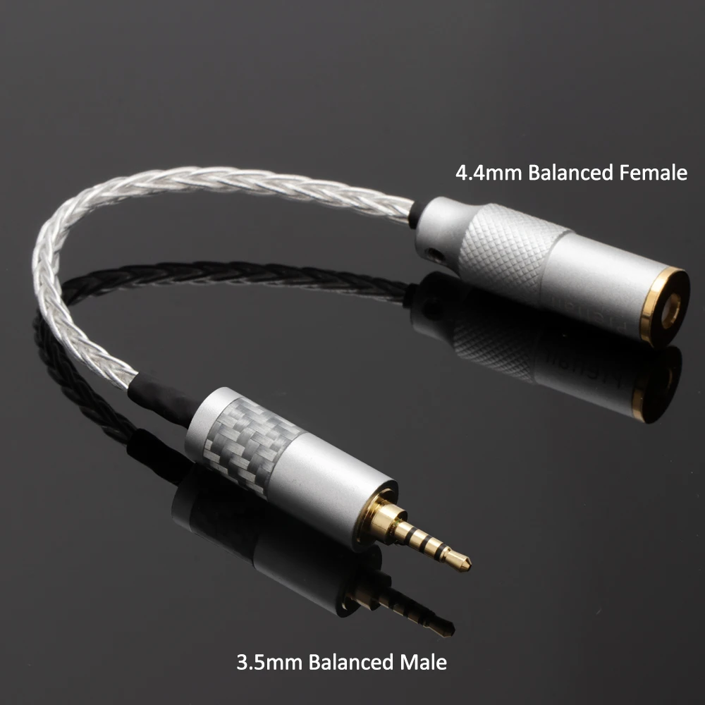 HiFi 6,5mm 4,4mm 3,5mm 2,5mm Adapterkabel für Gitarre Kopfhörerverstärker zu Lautsprecher Audio-Adapterkabel 7N OCC Versilbertes Kabel – Detail 9