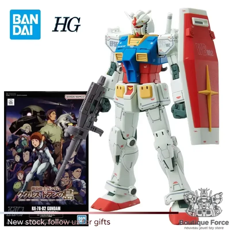 

Bandai Cucuruz Doan's Island RX-78-02 Gundam Action Figure Mobile Suit Gunpla Assembly Model Kit Toys Gifts for Adults