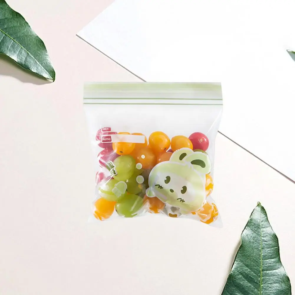 

Transparent Food Bag Food Preserving Bag Reusable Food Grade Zipper Bags for Leakproof Storage Thickened Dishwasher for Fruits