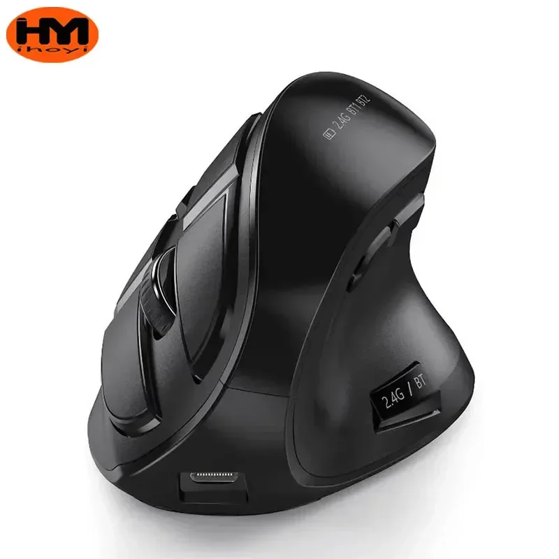 Original Bluetooth Vertical Mouse Wireless USB2.4 the third Mock Examination Charging Human Laptop Desktop Mouse Mute