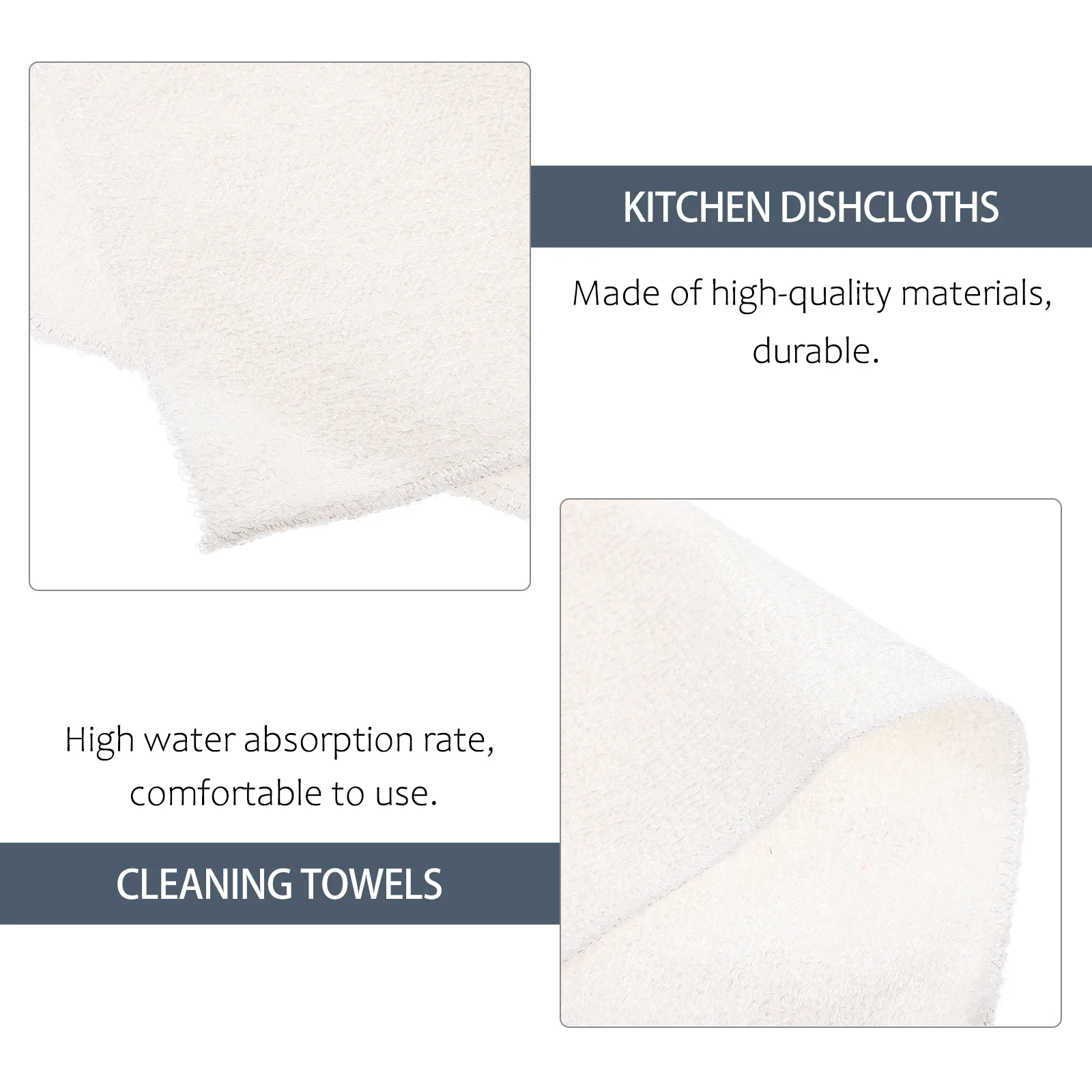 

6 pcs Fiber Dish Cleaning Cloths High Water Absorption Household Duster Cloths Kitchen Washing Towels Multi-Purpose
