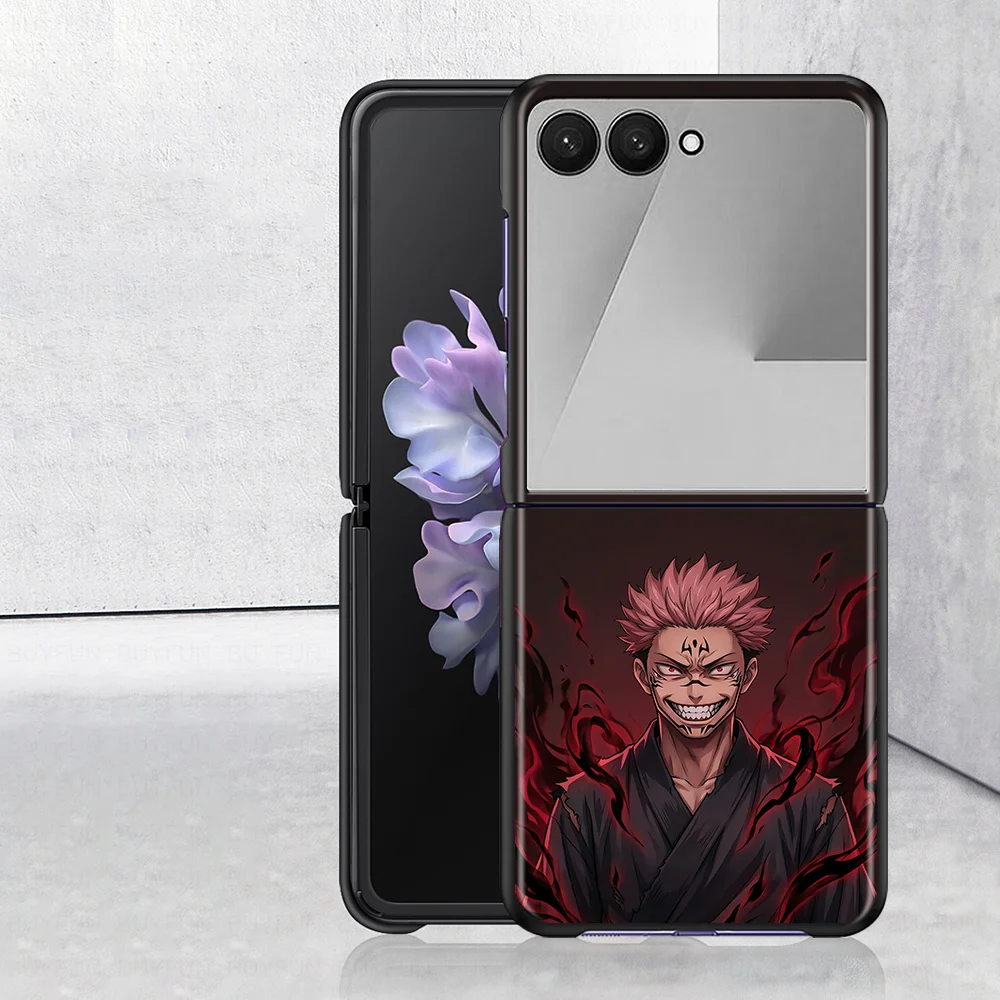 Phone Shell Case for Samsung Galaxy Z Flip 8 Z Flip4 Z Flip 7 6 5 4 Z Flip6 Z Flip5 ZFlip8 ZFlip7 FE Japan Anime Jujutsu Kaisen