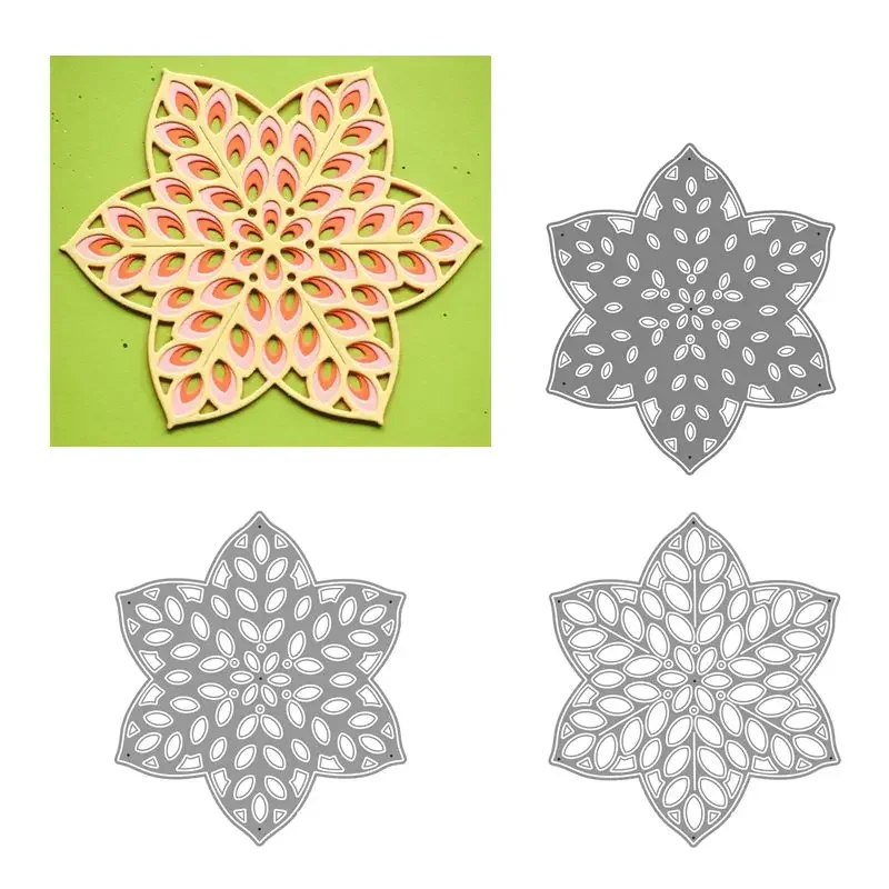 

Hexagonal Dies Birch Press Metal Cutting Dies Layering Coverplate Scrapbooking For Paper Making Embossing Frame Card Craft