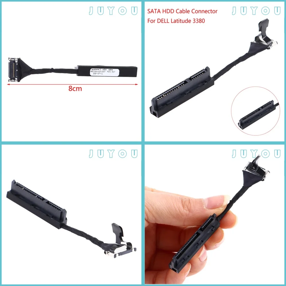 

For Dell Latitude 3380 E3380 Hard Drive Cable SATA Interface Cable 4500AW030001 Laptop Replacement Part Compatible with Dell