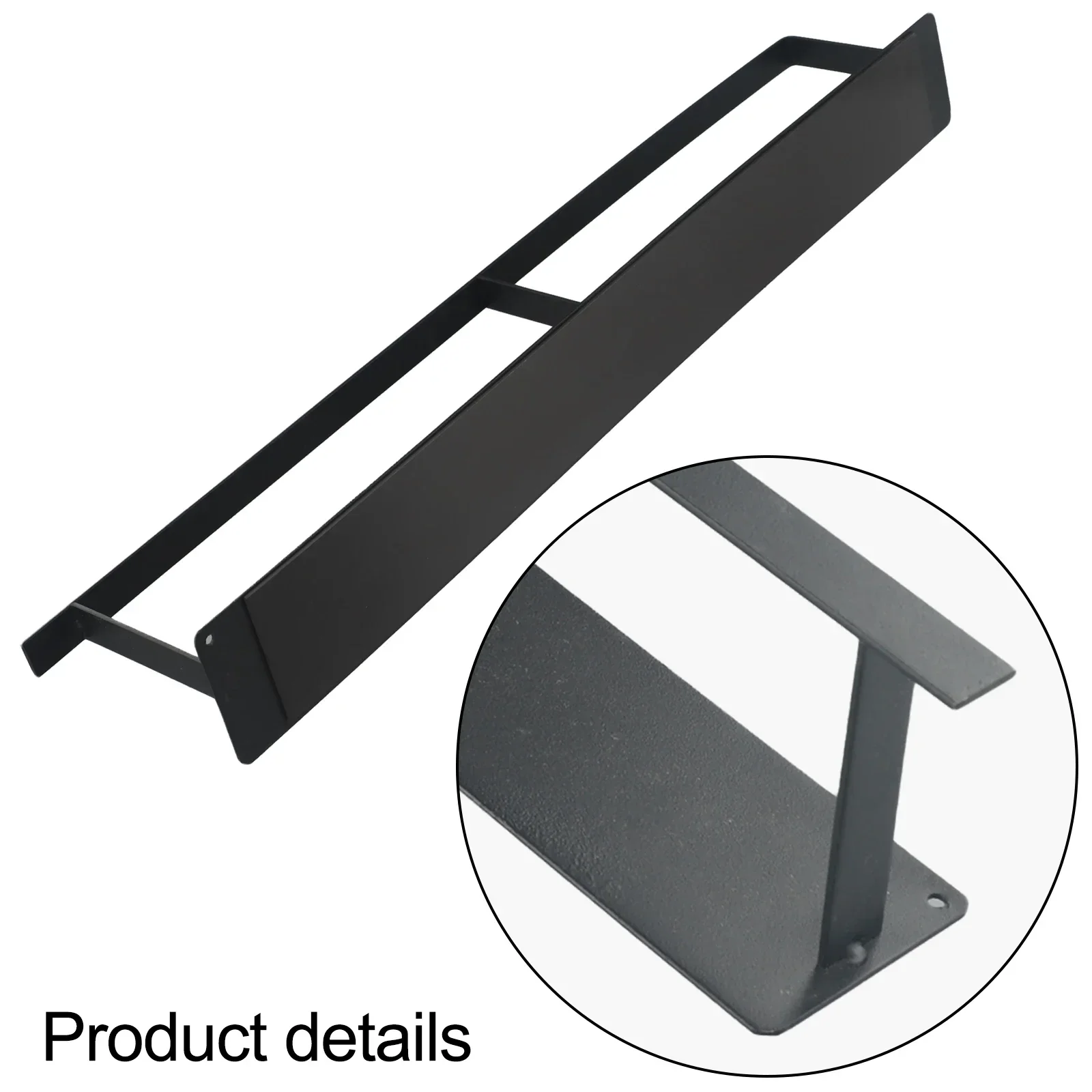 

Brand New Household Accessories Towel Holder Hanger Storage Rack Black Color Carbon Steel Magnetic Magnetic Force Magnetic Shelf