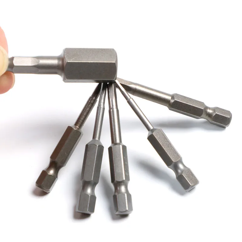 100mm Hex Head Screwdriver Bit Metric Magnetic Hex Key Screwdriver 1/4\
