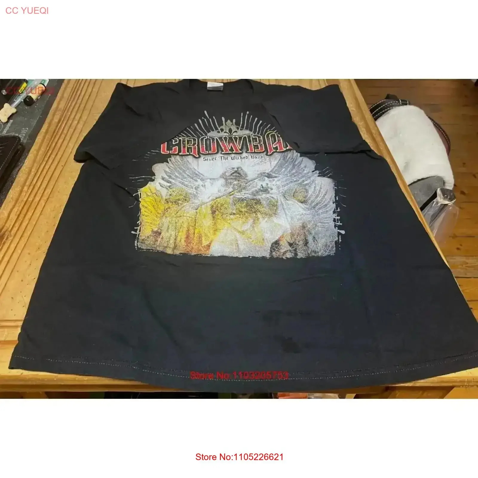 Crowbar Sever The Wicked Hand Vintage T Shirt DOWN EYEHATEGOD Washed Slightly Casual graphic streetwear  vintage Washed