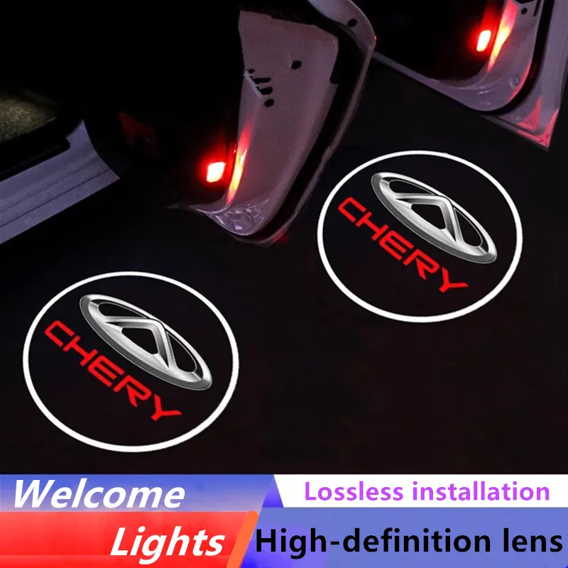 

Car Door Logo Laser Decor Light Wireless Ghost Shadow Lamp Car Lights For Chery Badge 2014 2015 2016 2017 TIGGO 3 4 5 7 Pro 8 QQ