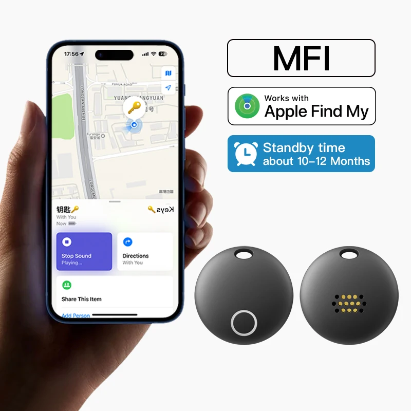 2PCS Portable Anti-loss Key Finder GPS Tracker Global Pet Smart Tag For Apple FindMy Real Time Tracking Device For GPS Tracker
