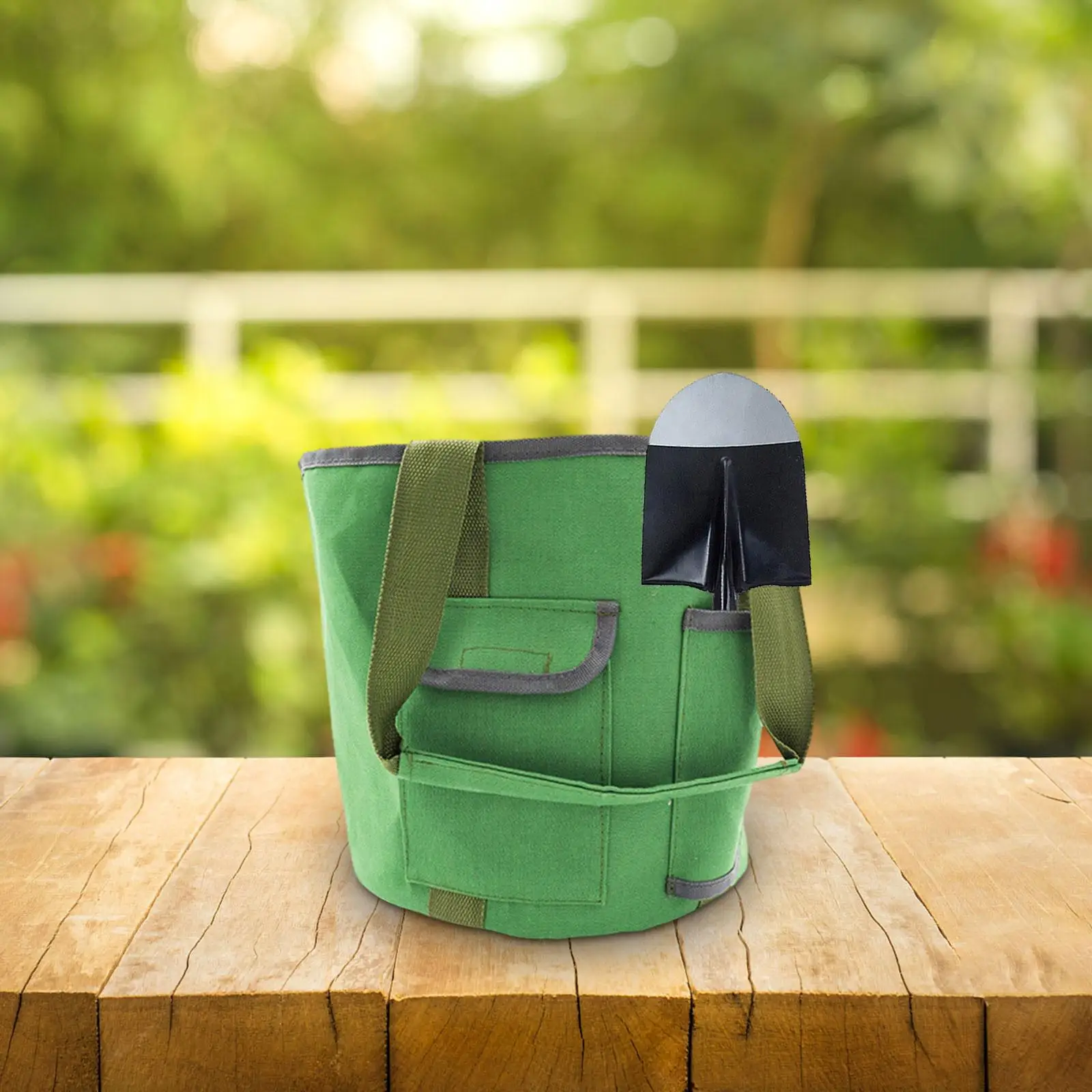 Bolsa de herramientas de jardín para acampar al aire libre con bolsillos y asas, bolsa de mano multiusos para jardinería, bolsa organizadora de herramientas