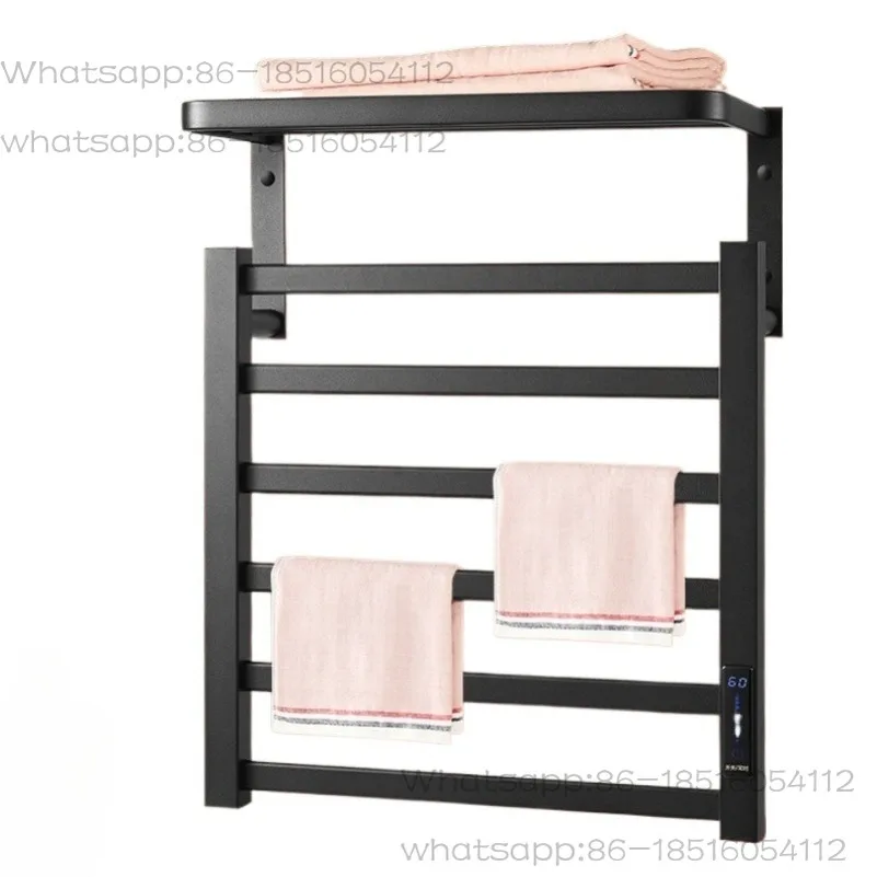 

Metal Electric Heated Towel Rail Smart Disinfection Thermostat Towels Heater Timer Drying Towel Rack Bathroom Hardware Supplies