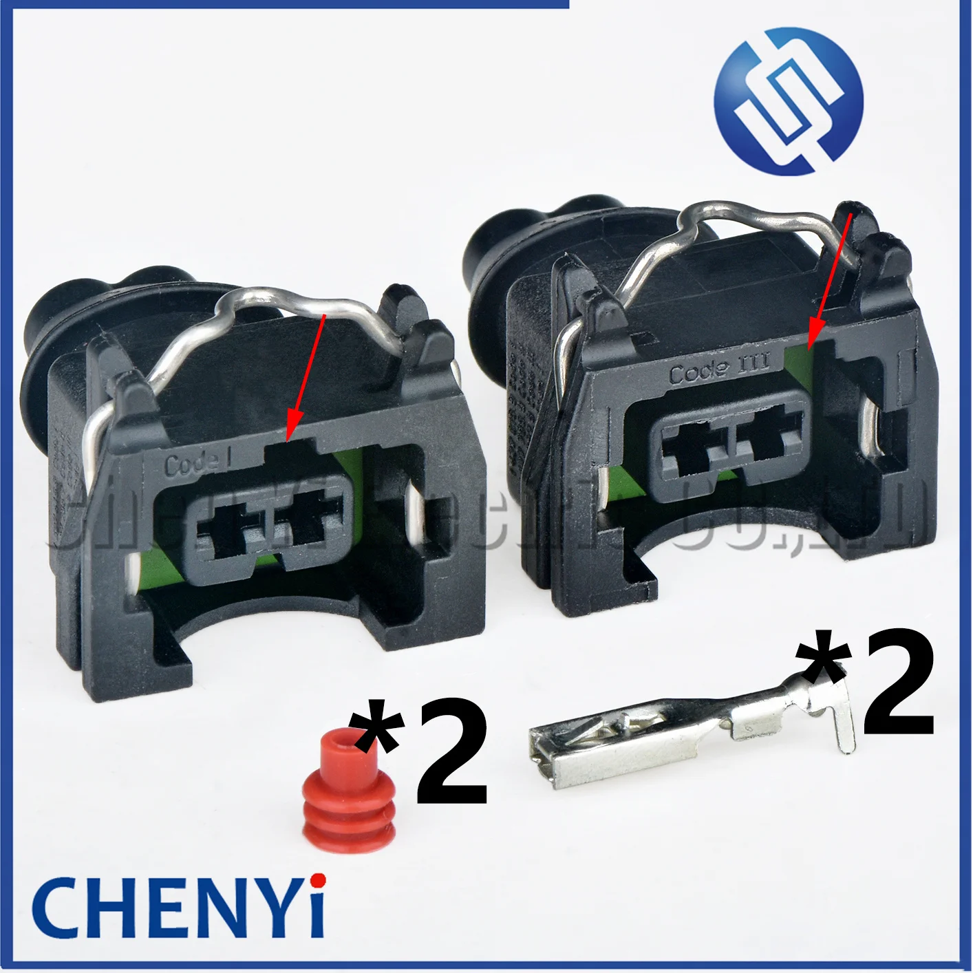 2 Pin Automotive fuel injector connector sensor wire harness plug 09440401 09440403 1040049732 14276159 14277879