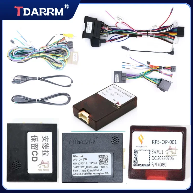 TDARRM Car Radio Adapter Canbus Box Amplifier Decoder For Opel Astra Zafira Antara Vectra Corsa Meriva Combo Agila