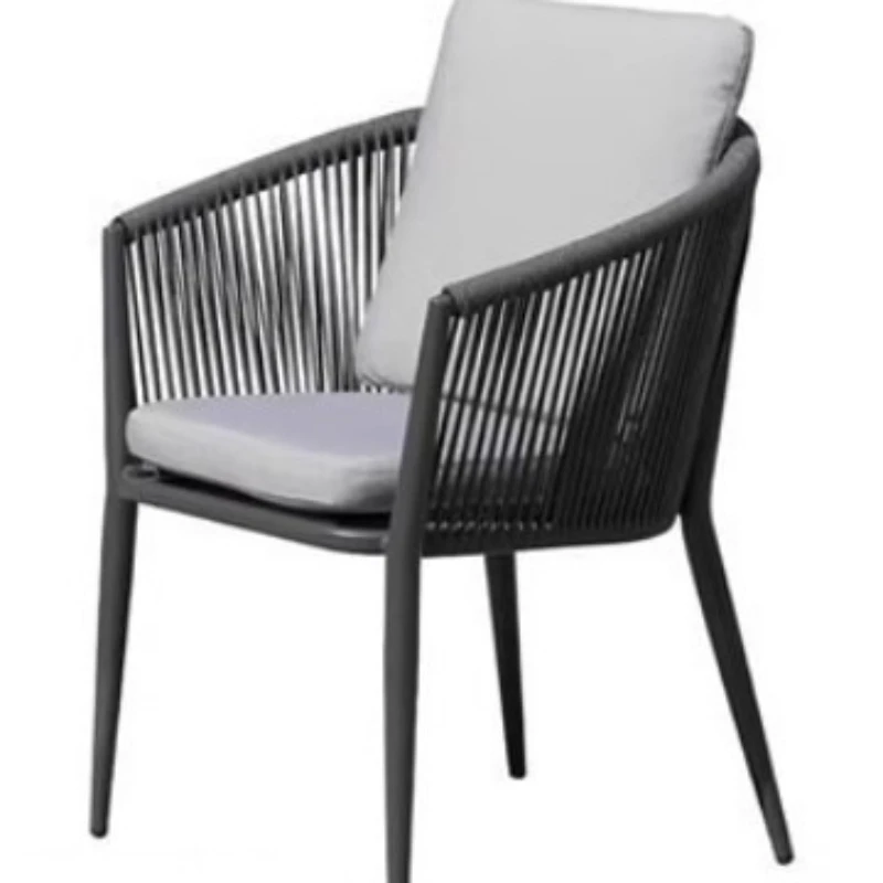 Outdoor Balcony Leisure Rattan Chair Yard Dining Chair Outdoor Hotel Terrace Drawstring Chair Yard Rattan Sun