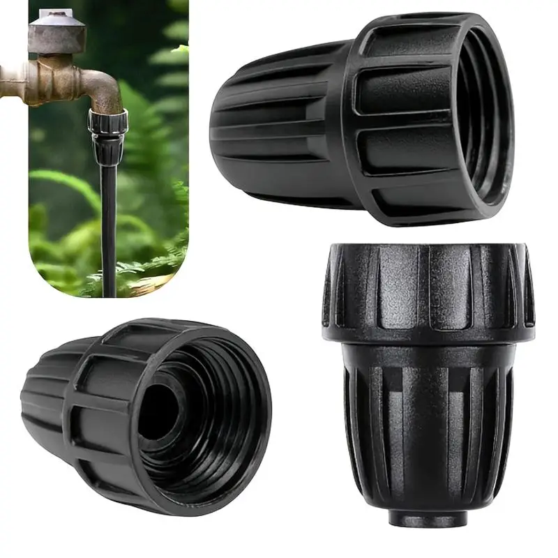 1/3Pcs Garden Hose Quick Connector POM Pipe Adapter Lock Nut Coupling Leak Proof for Lawn Irrigation and Car Washing Garden Too