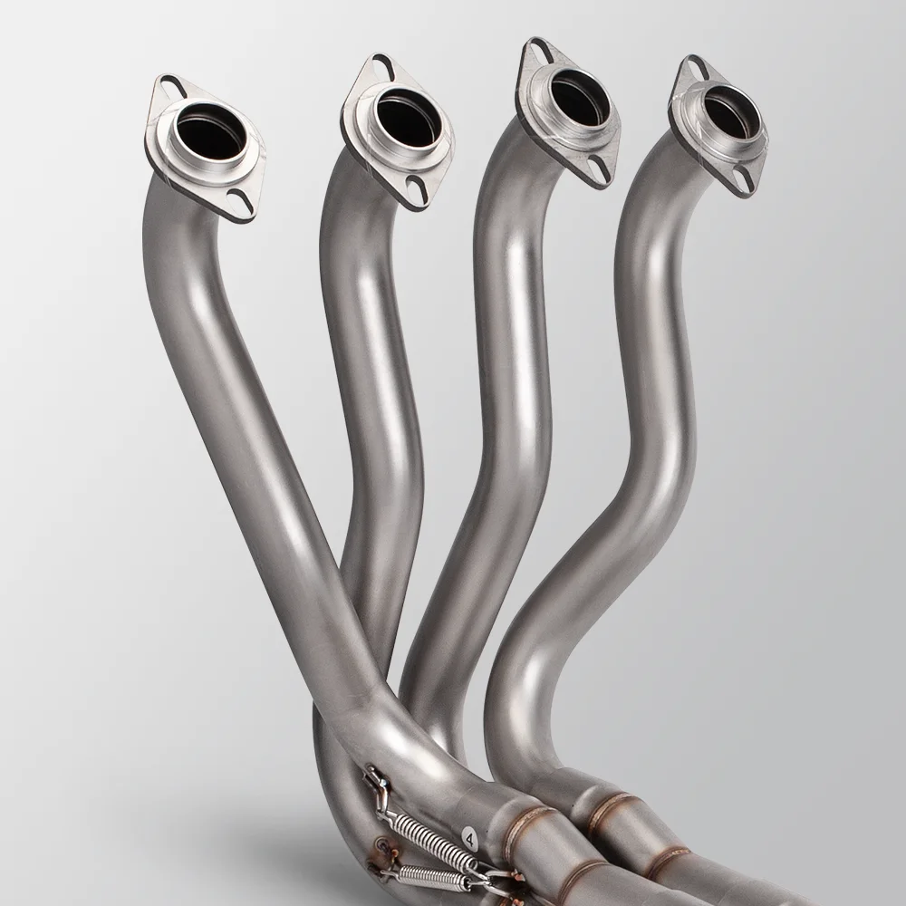 high quality full exhaust system Stainless steel front link pipe header for zx6r 636 ninja zx6r 2009-2019 fits 51MM muffler