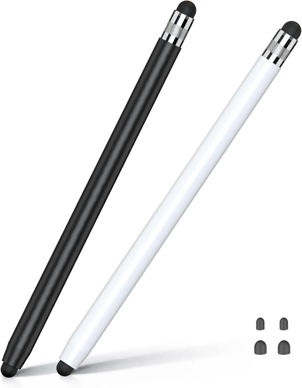

Набор из 2 стилусов для iPad и сенсорных устройств, резиновый стилус с двумя наконечниками, высокочувствительный емкостный магнитный карандаш