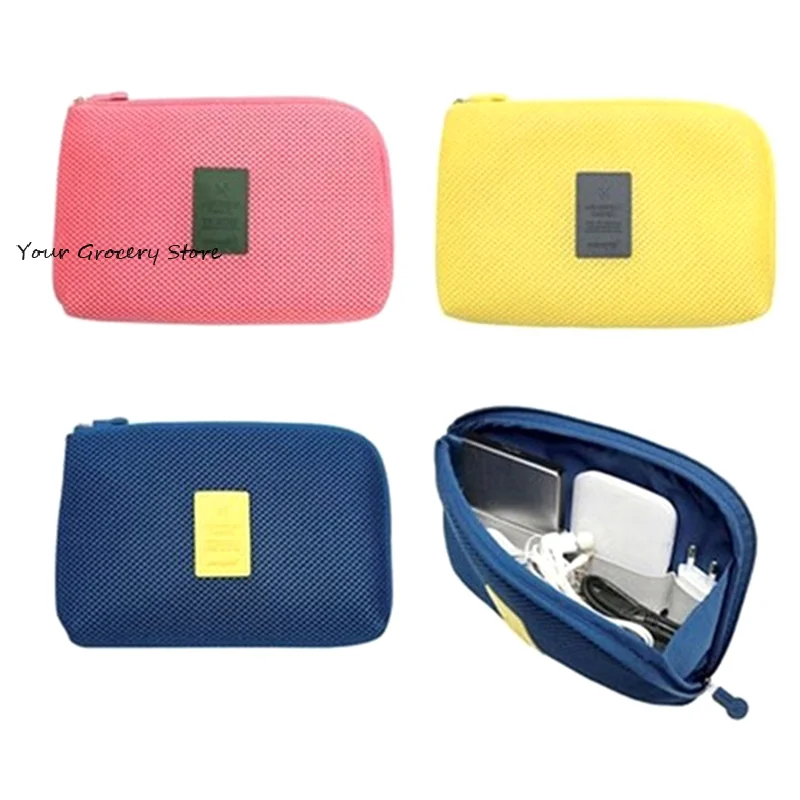 Digital Storage Bag USB Data Cable Organizer Earphone Wire Bag Simple Shockproof Travel Storage Bag Electronics Accessories
