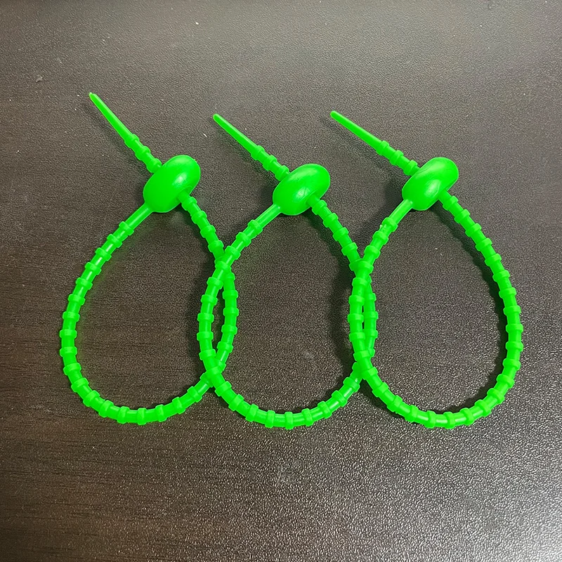 20Pcs/Lot  Silicone Reusable Bag Ties Twist Wire Fasten Cable Zip Tie Headset Data Line Wire Universal Tie