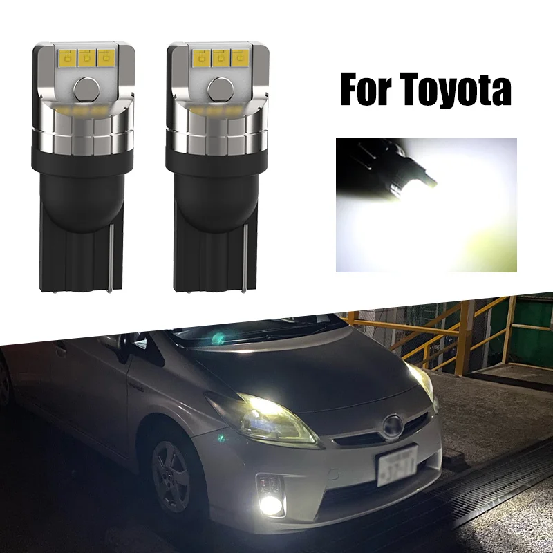 2pcs LED Clearance Light Lamp Bulb W5W T10 194 Canbus For Toyota Rav4 Verso Yaris Vitz Avensis T22 T25 T27 Land Cruiser 100 200