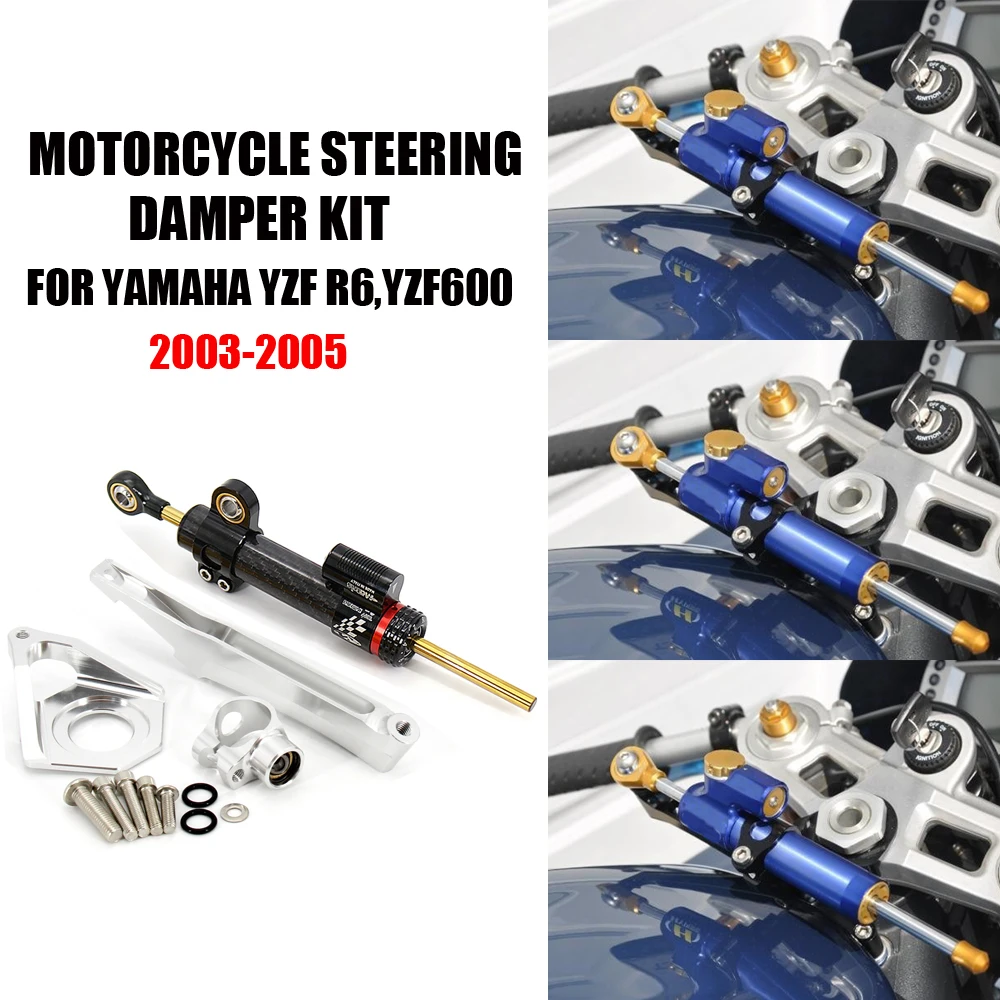 

For YAMAHA YZF600 YZF R6 2003 2004 2005 Motorcycles Steering Stabilize Damper Bracket Mount Kit