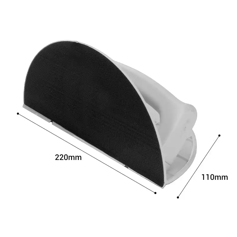 Strumento di carta vetrata per levigatura angolare semicircolare multifunzionale Strumento di levigatura autoadesivo da 90 gradi per supporto per carta abrasiva per cartongesso