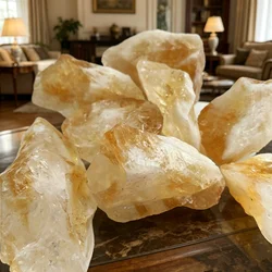 Natural Raw Citrine Healing Crystals for Jewelry Making Stone Mineral Specimen Collection Meditation Home Decoration Stone Gifts