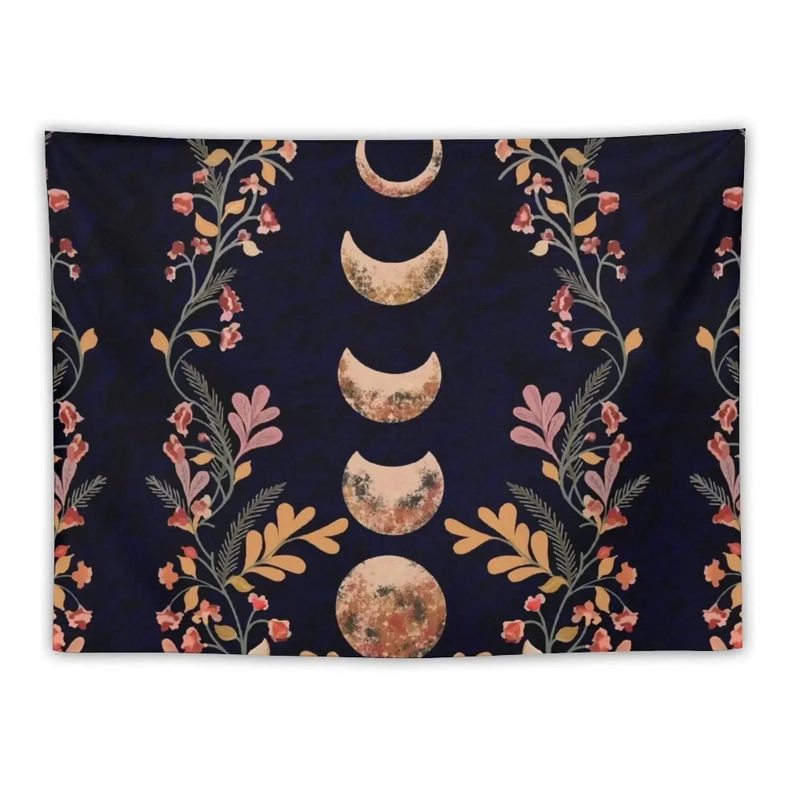 Moon & Flowers Tapestry Wall Deco Home Supplies Room Decoration Korean Style Tapestry