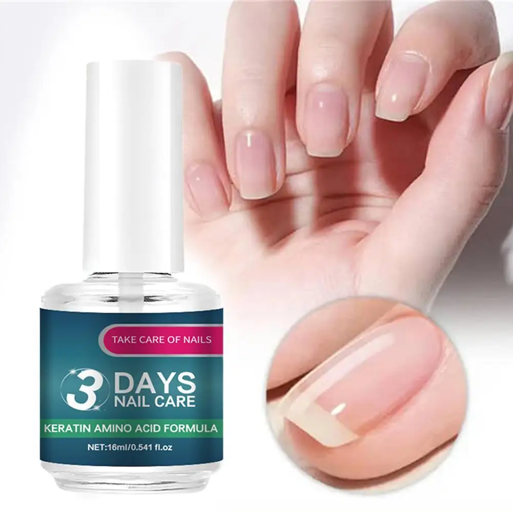 Vernis de traitement pour soins des ongles 3 jours - Vernis à ongles hydratant et éclaircissant avec formule de kératine et d'acide aminé |   Soins des ongles à base de plantes