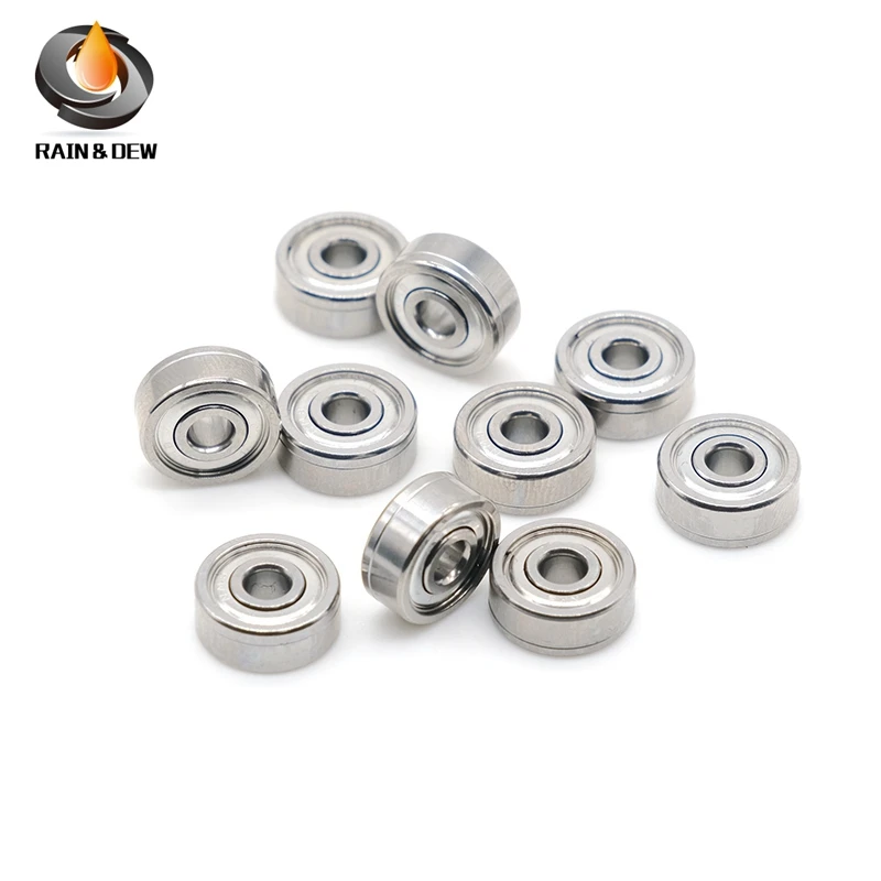 10PCS Stainless Steel SMR103ZZ Bearing 3*10*4 mm  ABEC-7 Ball Bearings Shielded SMR103Z SMR103 Z ZZ SMR103