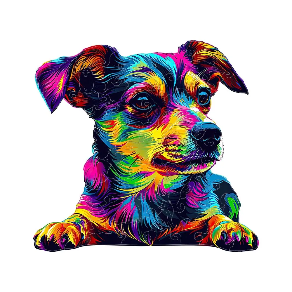 صندوق هدايا خشبي على شكل جرو هدية رائعة على شكل حيوان غير منتظم هدية فريدة من نوعها للبالغين