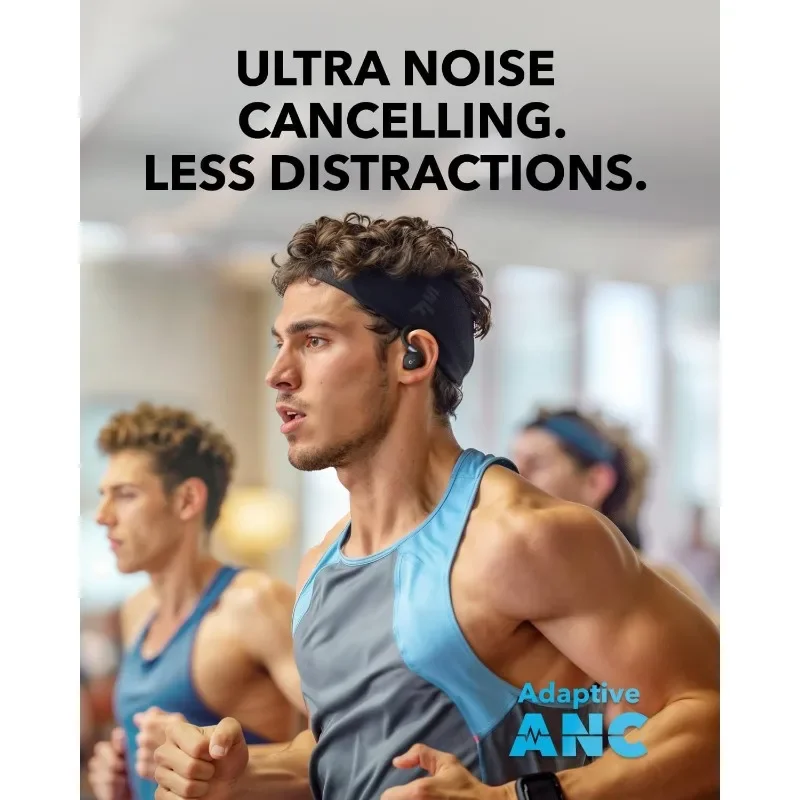 Sport X20 von Anker, True-Wireless Workout-Ohrhörer, drehbare und ausziehbare Ohrbügel, Geräuschunterdrückung, tiefer Bass. Kostenlose Lieferung.