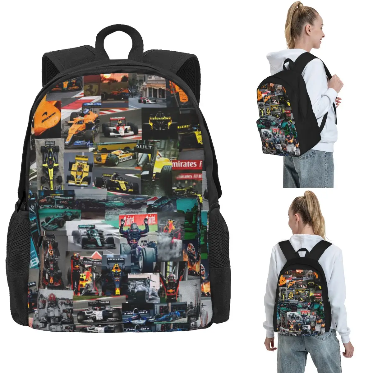 

Рюкзаки Ландо Норрис для мальчиков и девочек, сумка для книг, большая вместительная школьная сумка для студентов, дорожный рюкзак, сумка на плечо