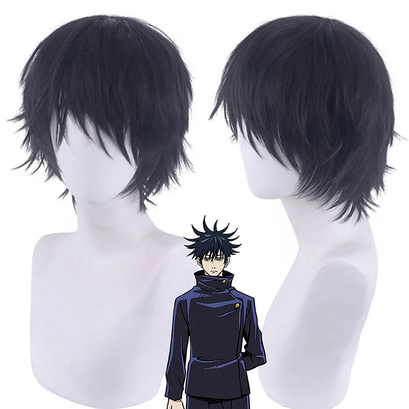 Synthetic Cosplay Wig Inspired By Dawn Series, Megumi Fushiguro Style, Yuji Itadori, Toge Inumaki, Heat Resistant Fiber, Anime